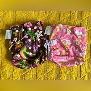 Girl cloth diaper 2pc